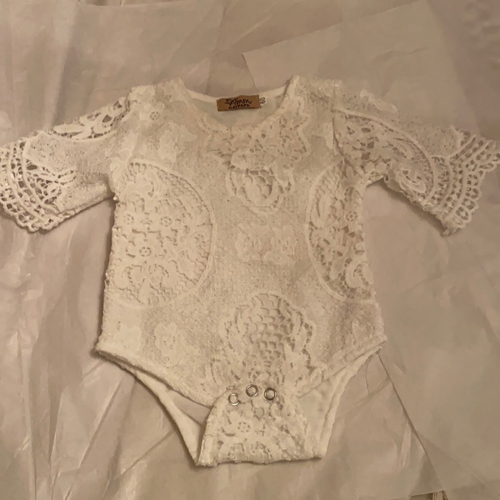 Baby lace onesie